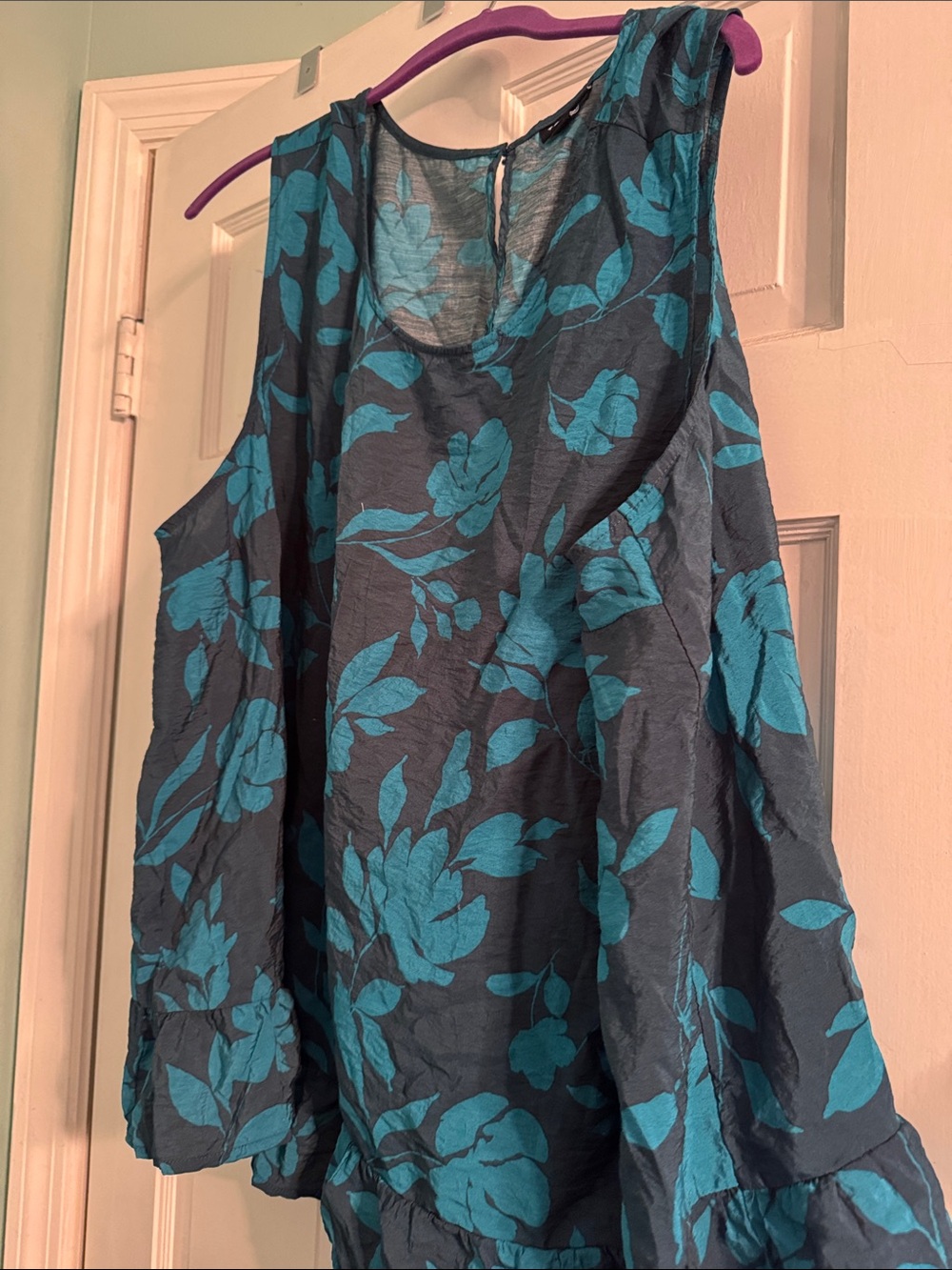 torrid Teal Floral Swing Tank Top